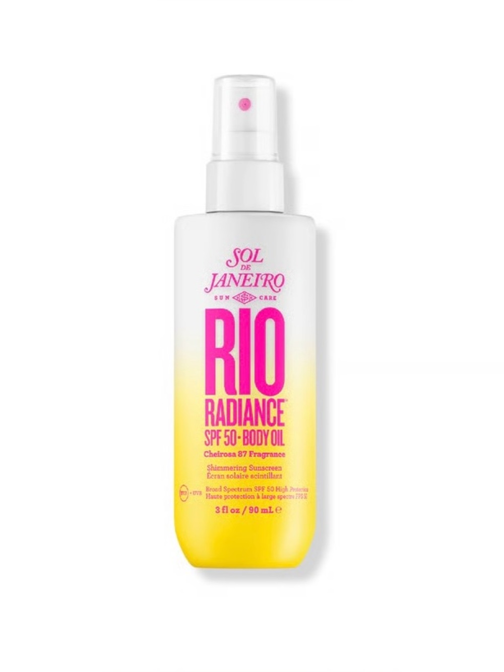 Sol de Janeiro Rio Radiance SPF 50 Body Oil – White, Yellow & Pink